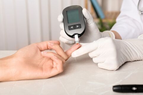 Mostraxe de sangue para a diabetes